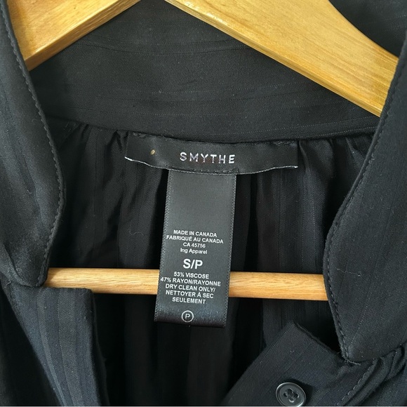 Smythe Utility Romper in Black Shadow Stripe Size Small NWOT - Picture 6 of 6